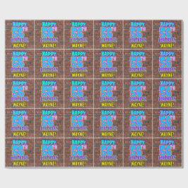 56ste verjaardag: leuk, door graffiti geïnspireerd cadeaupapier