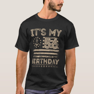 56ste verjaardag Zeiler Amerikaanse Nautical Zeile T-shirt