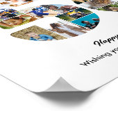 56ste Verjaardagsfeest Nummer 56 Fotocollage Poster (Hoek)