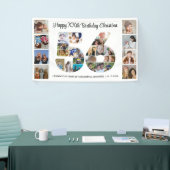 56ste verjaardagsfeest Nummer 56 Fotocollage Spandoek (Beurs)