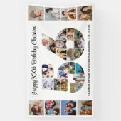 56ste verjaardagsfeest Nummer 56 Fotocollage Spandoek (Verticaal)