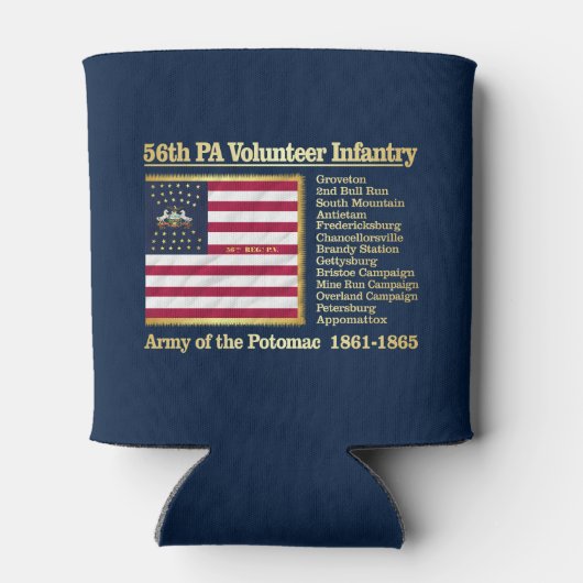 56th Pennsylvania Volunteer Infantry (BH) Blikjeskoeler (Achterkant)