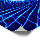 578627 BLAUWE ZWEEKDIGITALE BLAUWKUNDIGE ART-ACHTE POSTER (Hoek)