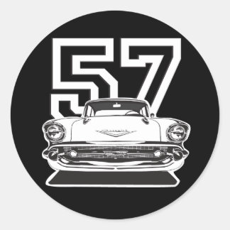 57 Bel Air Ronde Sticker