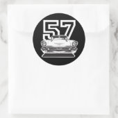 57 Bel Air Ronde Sticker (Tas)