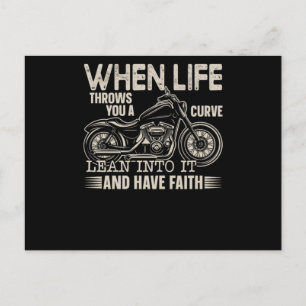 57.Biker als het leven je een kromme binnengooit Aankondigingskaart