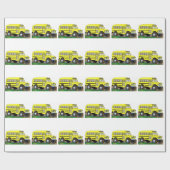 57 Chevrolet Off Road 4X4 School Bus Cadeaupapier (Vlak)
