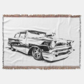 57 Chevy Beast #2 Throw Blanket Deken (Voorkant)
