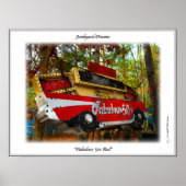 57 Chevy Belair Fabulous Fifties Junkyard Sign Poster (Voorkant)