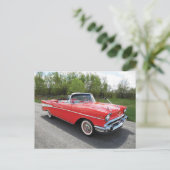 57' Chevy Convertible Briefkaart (Staand voorkant)