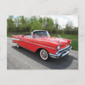 57' Chevy Convertible Briefkaart (Voorkant)