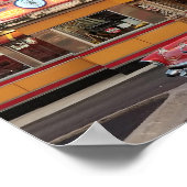 '57 Chevy met een 50's Style Coney Island Poster (Hoek)