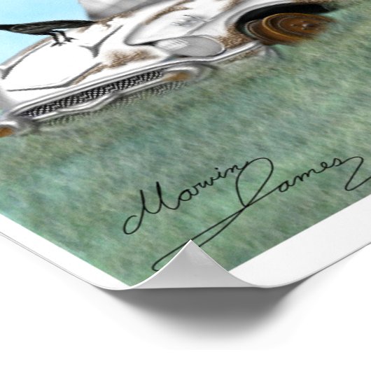 57 Chevy naar het vasteland. Poster (Hoek)