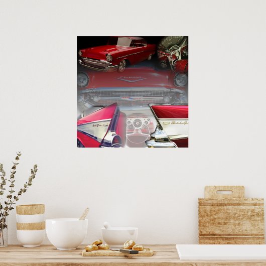 57 Chevy Poster (Keuken)