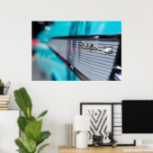 "57 Chevy Tailfin Poster (Thuiskantoor)