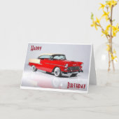 57 CHEVY-TO EEN VEROUDERD TOT IN DE PERFECTIE MAN KAART (Gele Bloem)