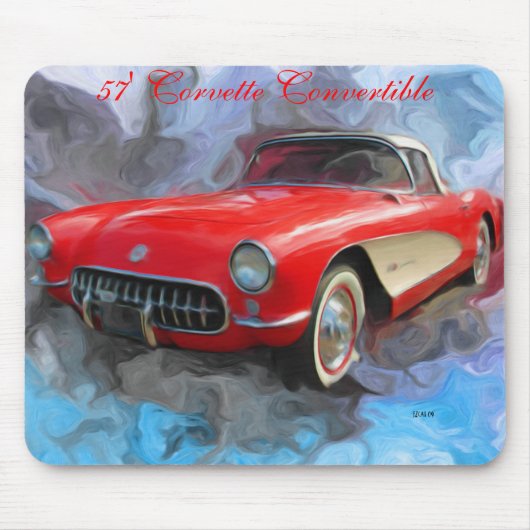 57' Corvette converteerbare Muismat (Voorkant)