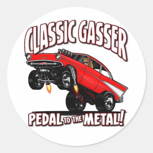 57 GASSER Flair Ronde Sticker (Voorkant)