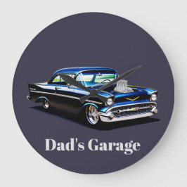 57 geblazen klassieke auto Muscle Street Rod Grote Klok