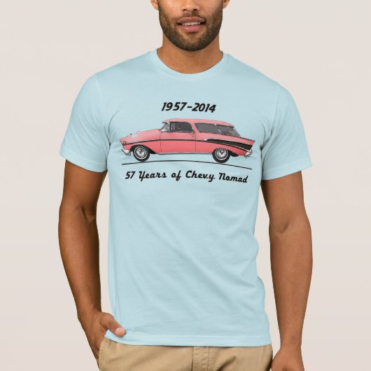 57 jaar Chevy Nomad T-shirt (Voorkant)