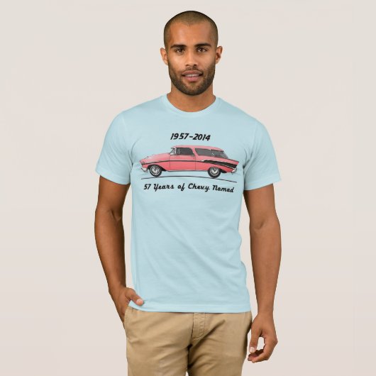 57 jaar Chevy Nomad T-shirt (Voorkant volledig)