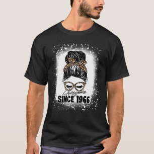 57 jaar Geweldige sinds 1966 Leopard 57th Birth T-shirt