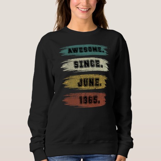 57 jaar Geweldige sinds juni 1965 57e geboortedatu Trui (Voorkant)