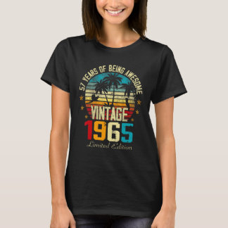 57 jaar oud als Geweldige Vintage 1965 57e miljard T-shirt