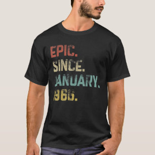 57 jaar oud Geweldige epic sinds januari 1966 57e T-shirt