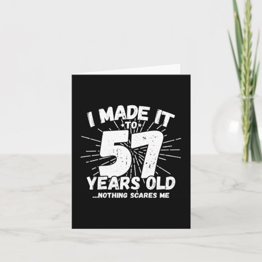 57 Jaar Oud Sarcastisch Meme Grappig 57e Verjaarda Kaart (Voorkant)