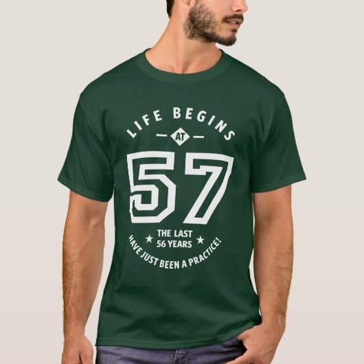 57 jaar oude cadeau | 57e verjaardag van cadeauide t-shirt (Voorkant)