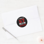 57 jaar oude dag maakte me er goed uit 57th Birthd Ronde Sticker (Envelop)
