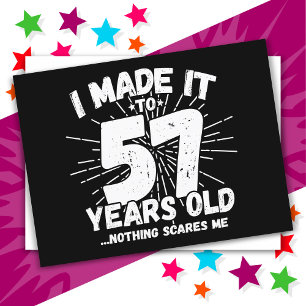 57 Jaar Oude Sarcastische Meme Grappige 57e Verjaa Briefkaart