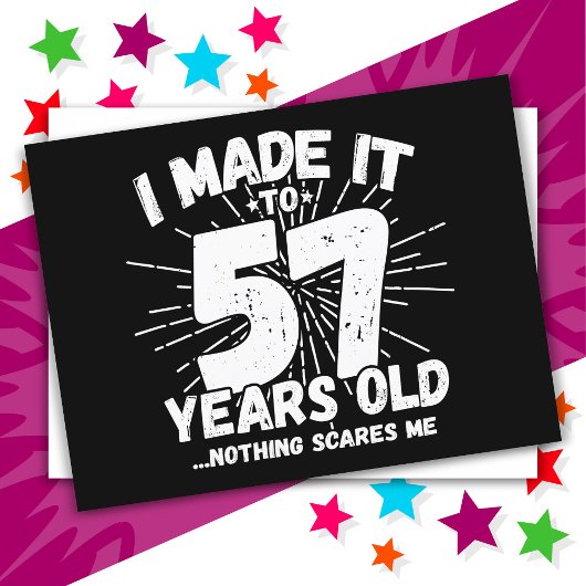 57 Jaar Oude Sarcastische Meme Leuk 57ste Verjaard Briefkaart