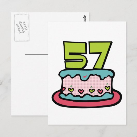 57 jaar oude vogelbeker briefkaart (Voorkant / Achterkant)