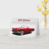 **57 KLASSIEKE THUNDERBIRD * * OP UW BIEDDAAGKAART KAART (Gele Bloem)