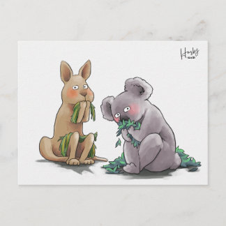 57: Koala en kangoeroe Briefkaart