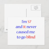 57 Nooit blind geworden Briefkaart (Voorkant / Achterkant)