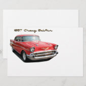 57 Papier Chevy BelAir (Voorkant / Achterkant)