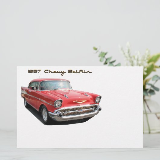 57 Papier Chevy BelAir (Staand voorkant)