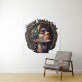 57" x 57" Tapijt Wandkleed (In situ)