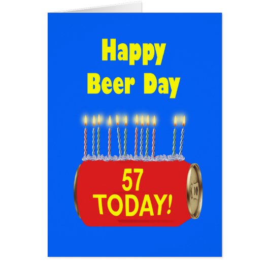 57e Happy Beer Day Verjaardag (Voorkant)