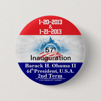 57e President van de inauguratie Barack H Obama II Ronde Button 5,7 Cm