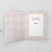 57e Shoes Birthday Kaart for Women with Polka Dots (Binnen)