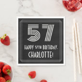 57e verjaardag: Art Deco geïnspireerd look "57" + Servet (Insitu)