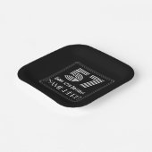 57e verjaardag — Art Deco Geïnspireerde look "57"  Papieren Bordje (Gebogen)