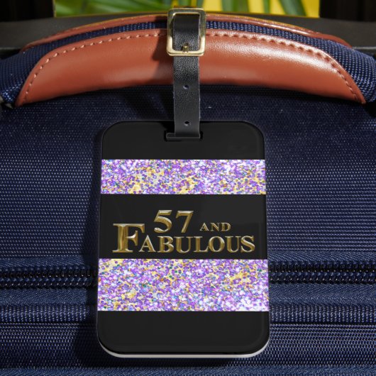 57e verjaardag  bagagelabel (Voorkant Insitu 2)