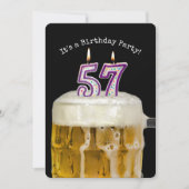 57e verjaardag Bierfeest Kaart (Voorkant)