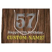 57e verjaardag: Country Western geïnspireerd uiter Groot Cadeauzakje (Voorkant)