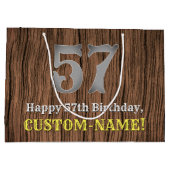 57e verjaardag: Country Western geïnspireerd uiter Groot Cadeauzakje (Achterkant)